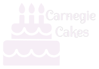 logo white carnegie cakes